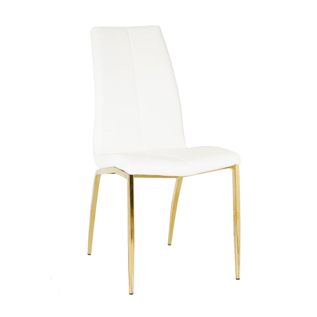 Faux Leather Upholstered Dining Chairs Set of 4 G99659