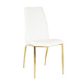 Faux Leather Upholstered Dining Chairs Set of 4 G99659