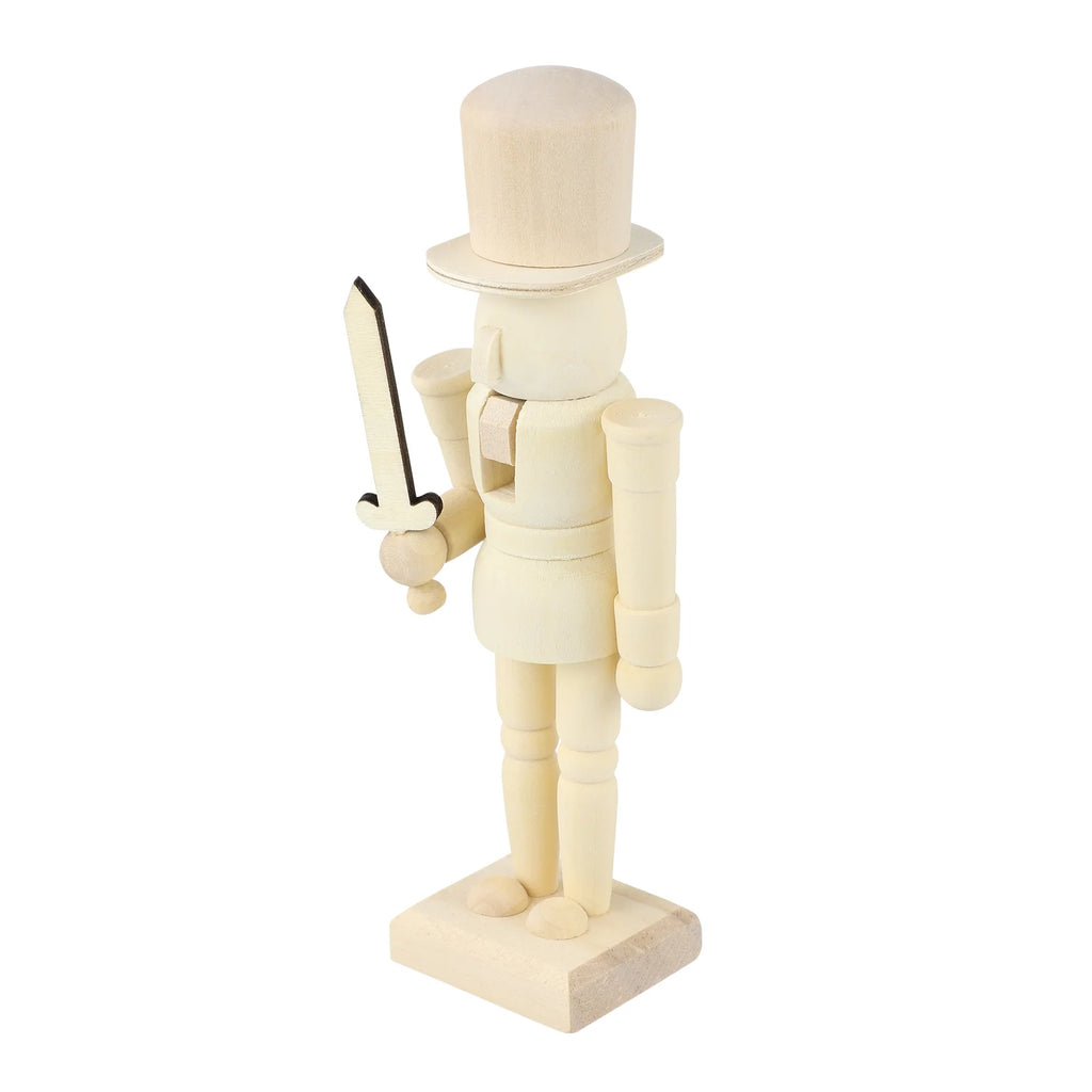 Unpainted Wooden Nutcracker Soldier M103