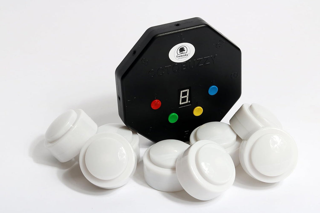 8-Player Game Buzzer System with LED Light Buttons A5834