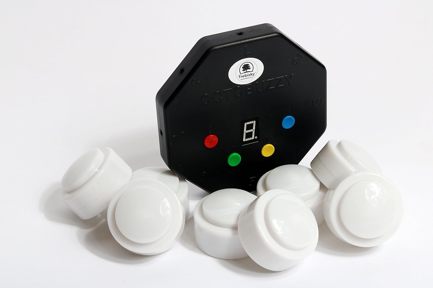 8-Player Game Buzzer System with LED Light Buttons A5834