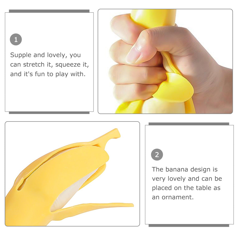 5pcs Banana Squeeze Toys Stress Relief Toys I533390