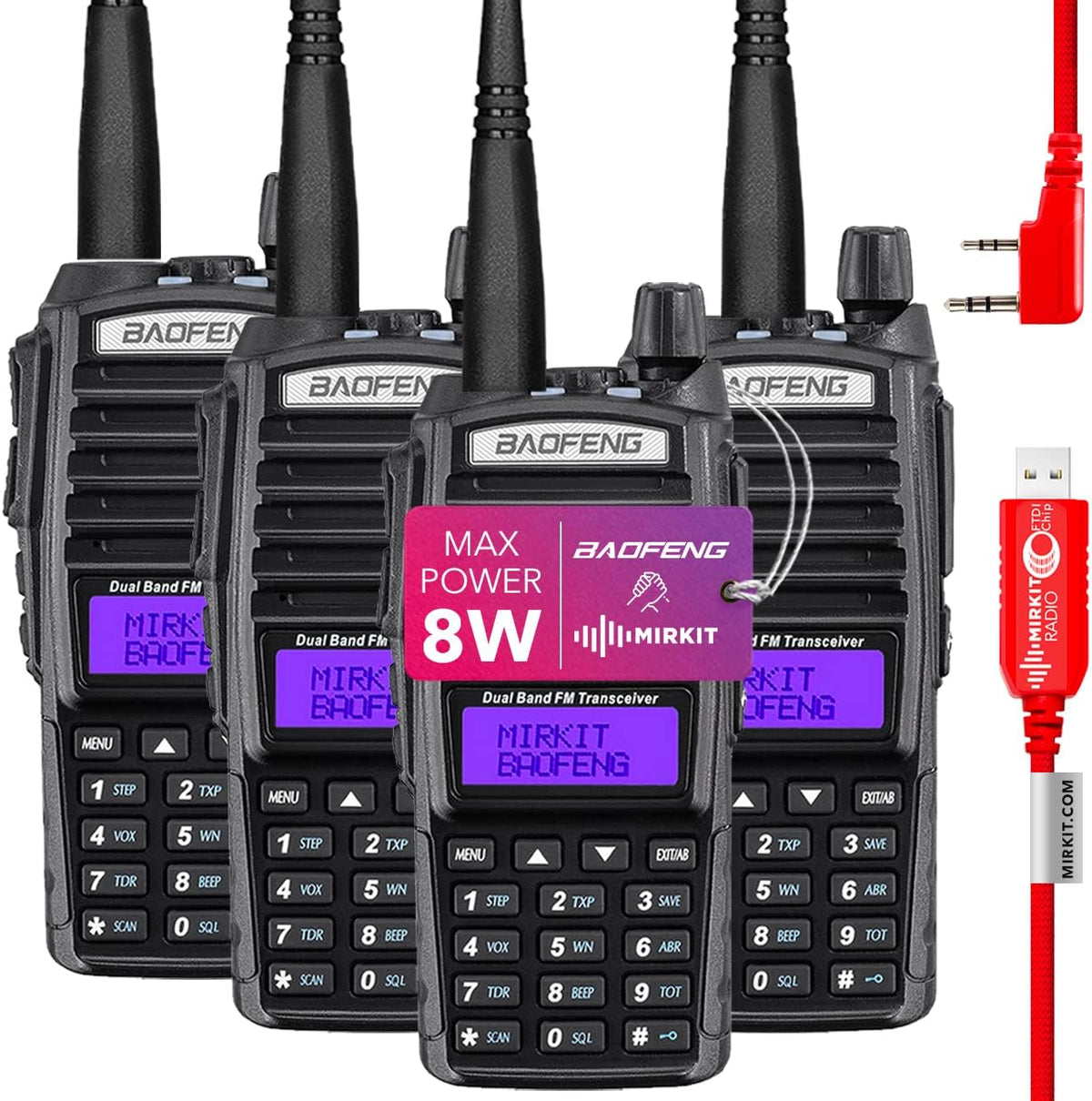 8 Watt Two Way Radio Pack of 2 D3943