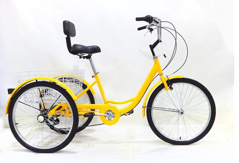 7 Speed 20/24/26 inch 3 Wheel Bicycle with Shopping Basket T8561
