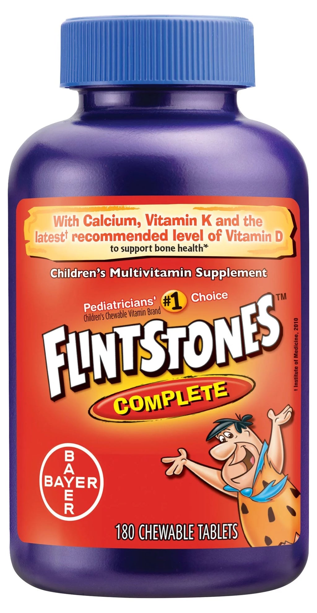 Chewable Multivitamin for Kids with Iron, Calcium, Vitamin C, Vitamin D, 180ct I84175