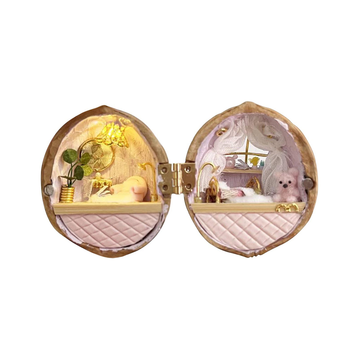 Walnut Hut Material Pack DIY Micro Decoration Miniature V5051
