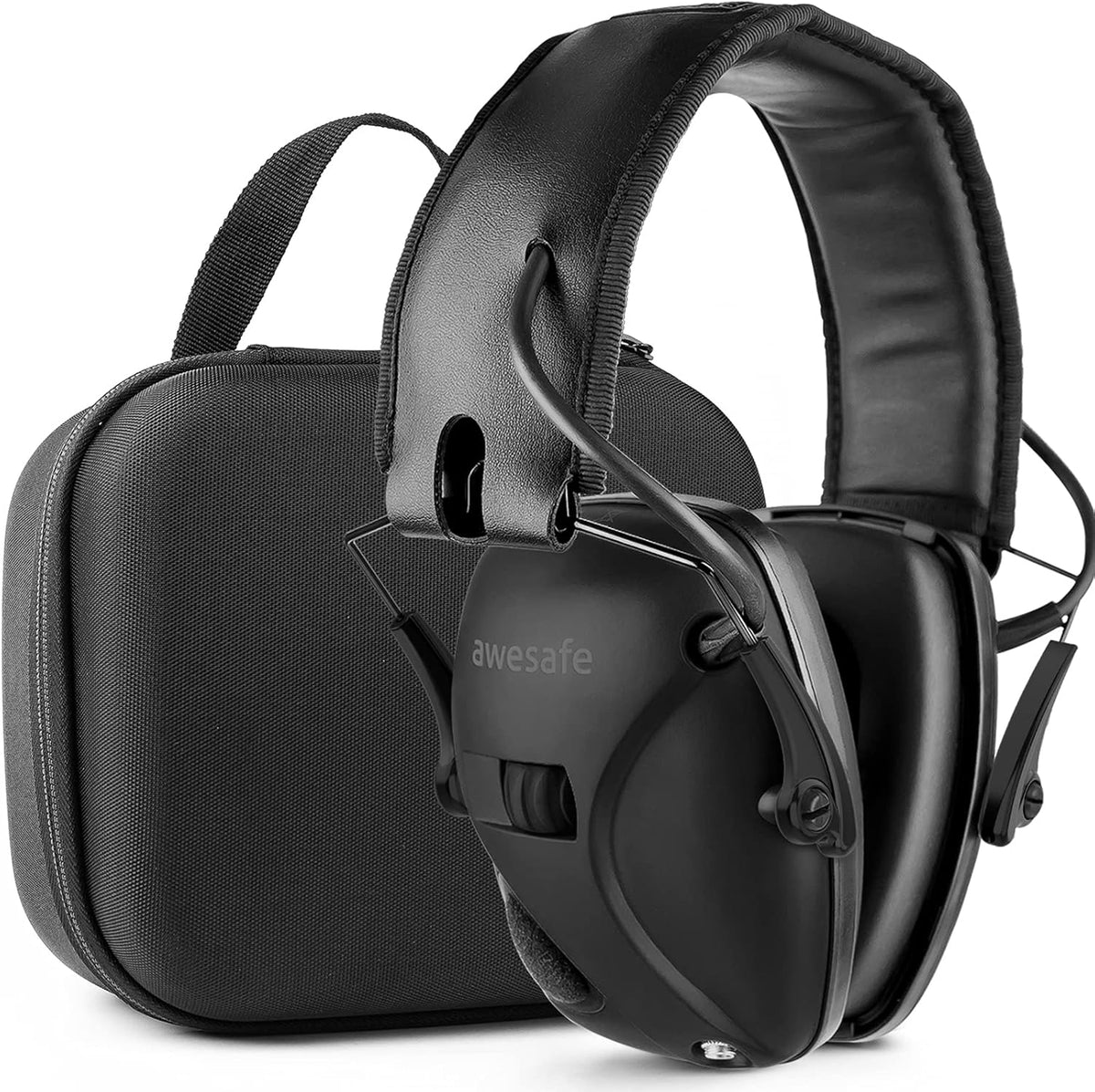 Electronic Shooting Earmuff Hearing Protection with Storage Case J1777