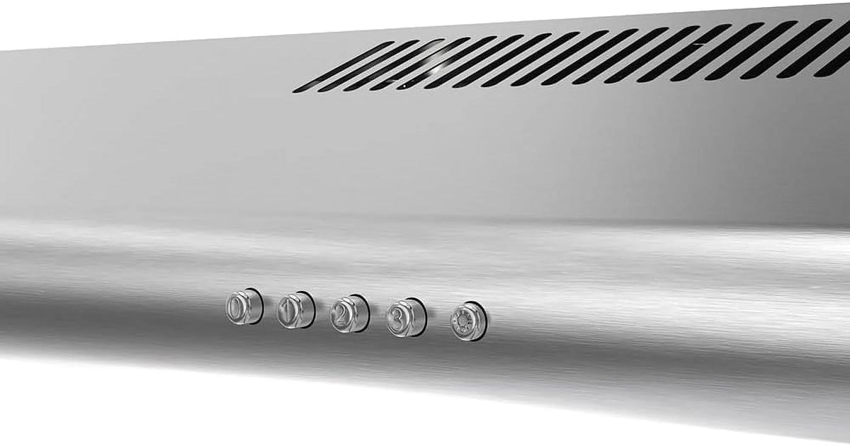 30 in. Ductless Undermount Range Hood in Brushed Stainless Steel with Mesh Filters D1124