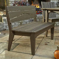 New England Red Wash Garden Bench P65821