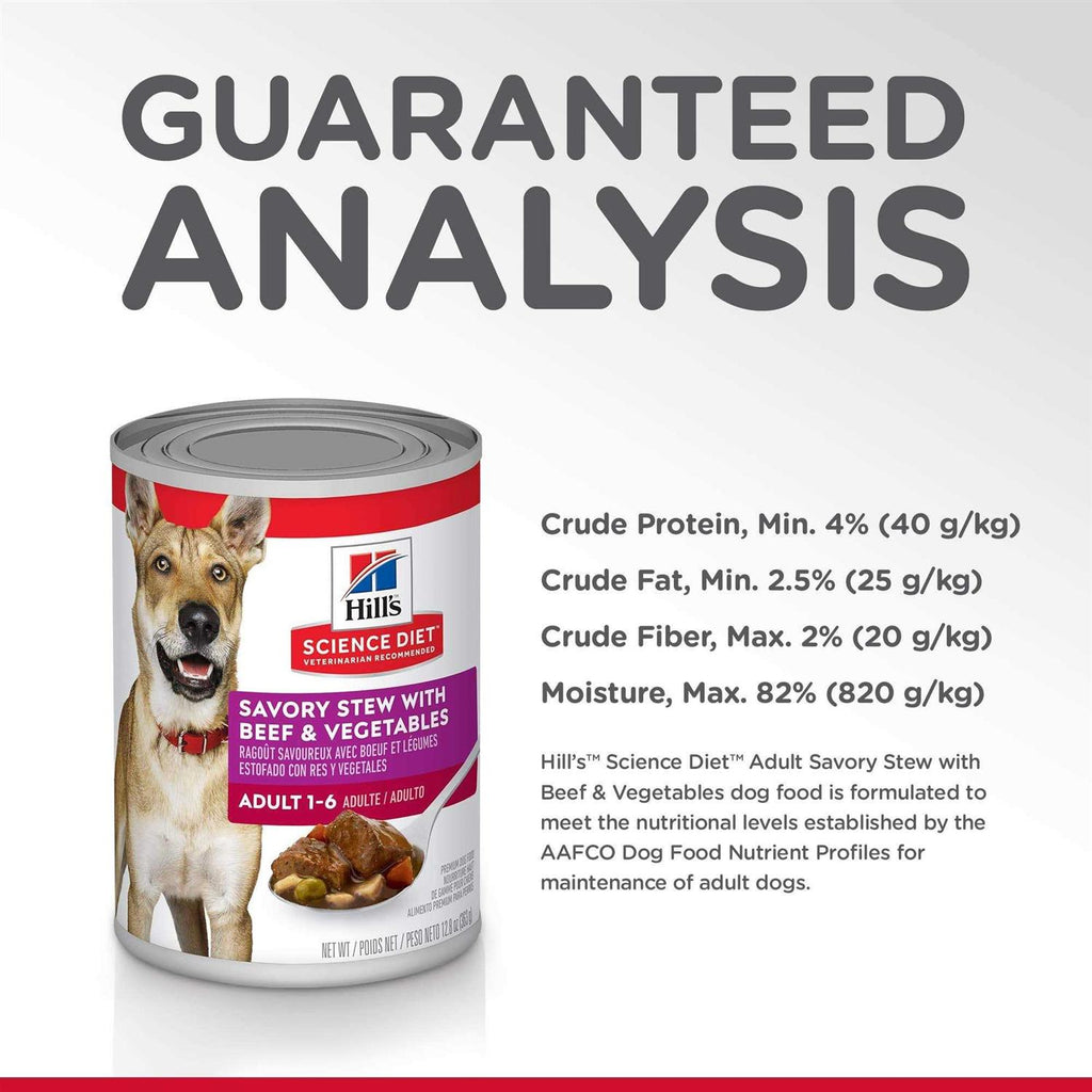 Adult Savory Stew with Beef & Vegetables Canned Dog Food K155425