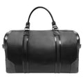 Black Leather Duffel E6884