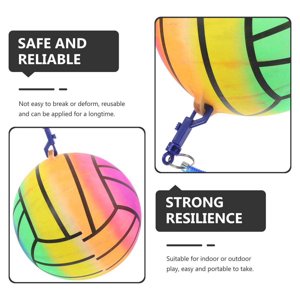 4 Pcs Pvc Inflatable Volleyball Toy Kickball T347700