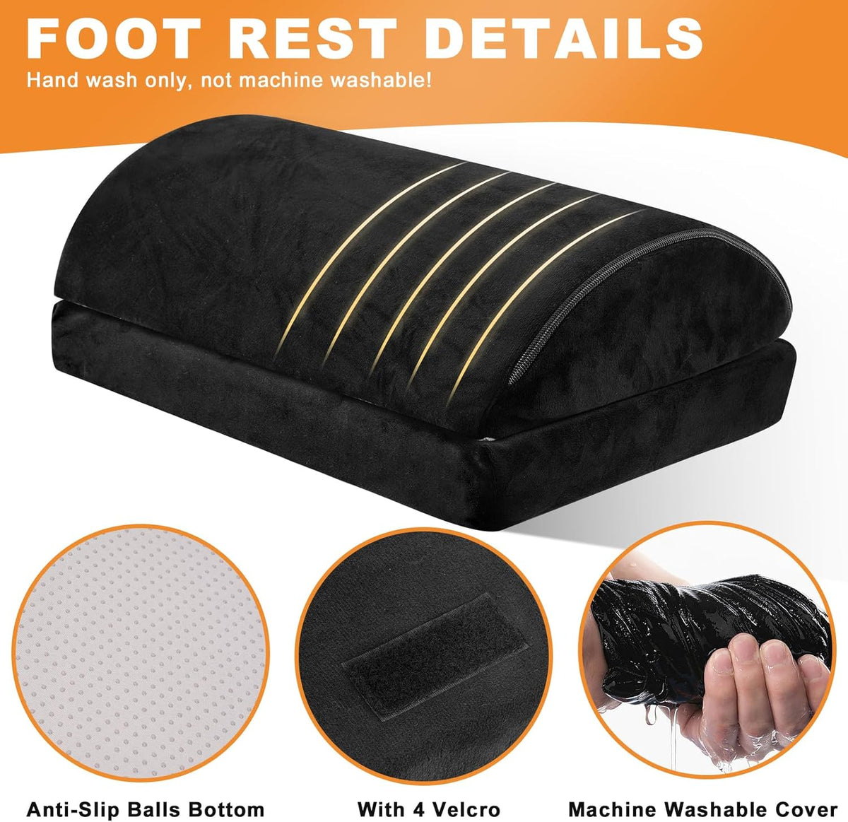 Heated Foot Rest with Washable Footrest Z1848