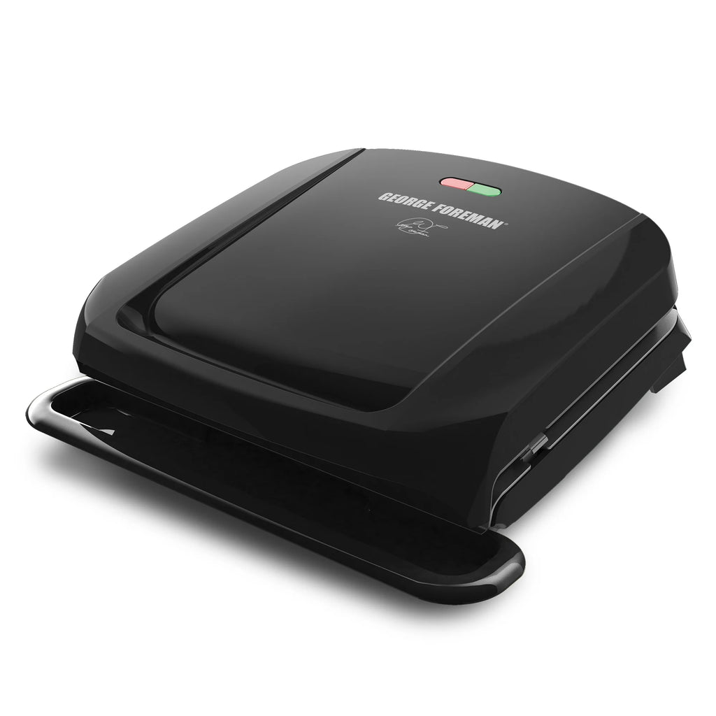 Black 4-Serving Removable Plate Electric Grill and Panini Press U843614