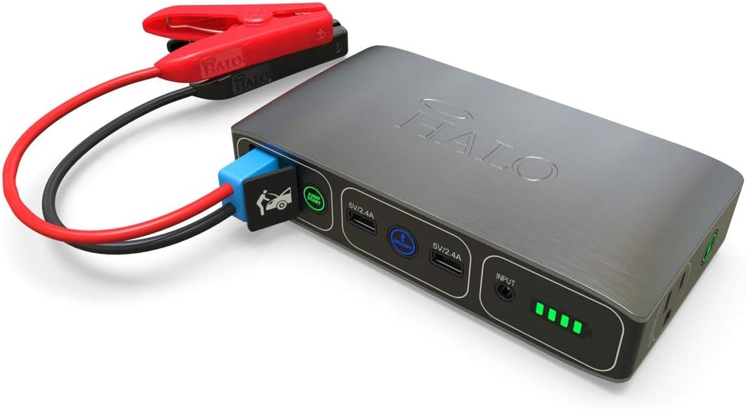 Portable Phone Laptop Charger Car Jump Starter with AC Outlet, Blue Graphite, Pack of 2 C936