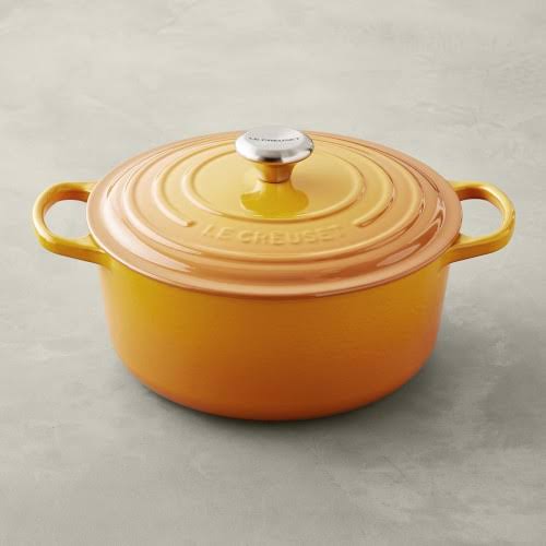 Enameled Cast Iron Round Dutch Oven, 3 1/2-Qt., Matte White R38829