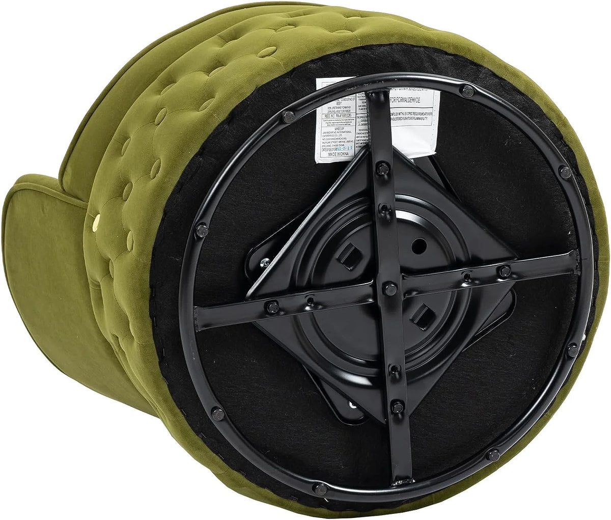 Green Velvet Swivel Barrel Chair K768870