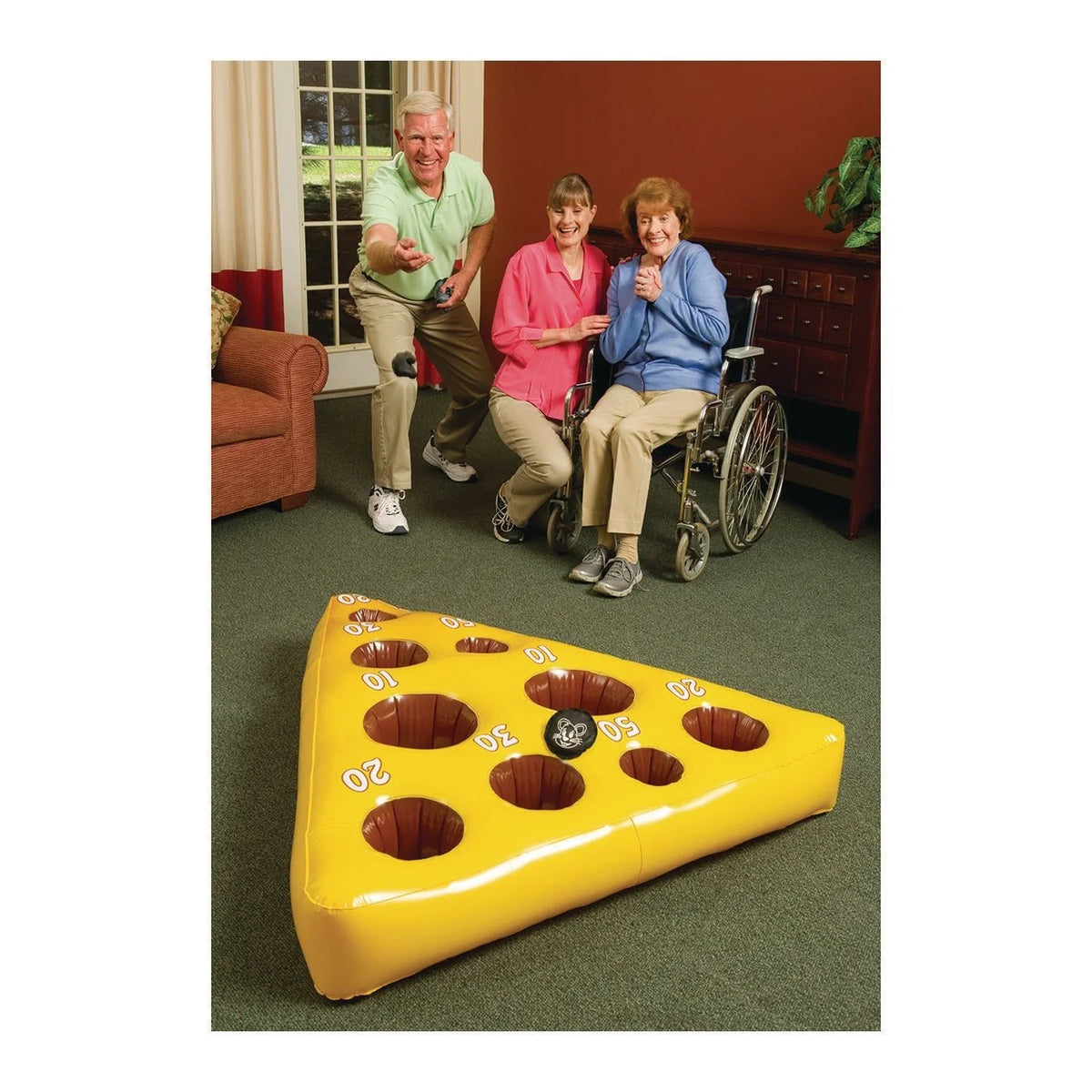 Inflatable Mouse and Cheese Toss Game N23788