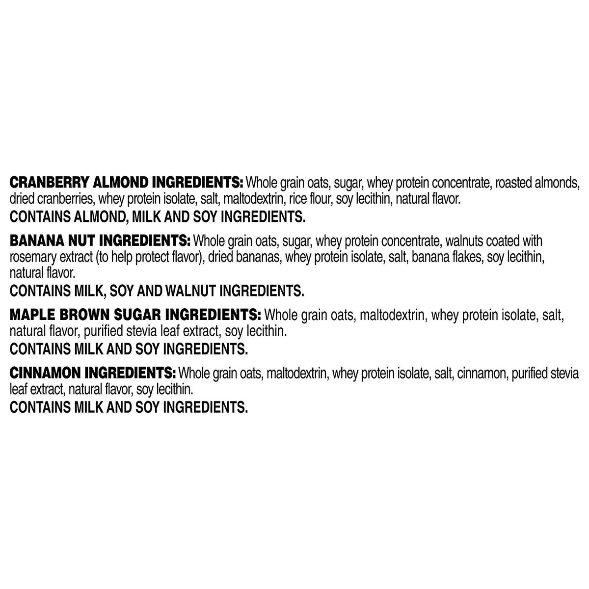 Protein Variety Pack Instant Oatmeal, 24 Packets K961