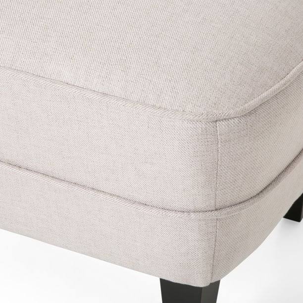 Tufted Club Chair and Ottoman Gray K905
