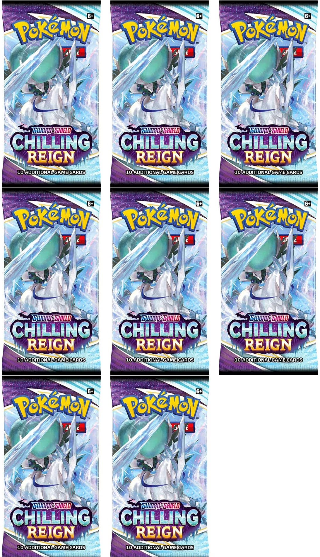 8 Booster Packs Trading Card Game K8766