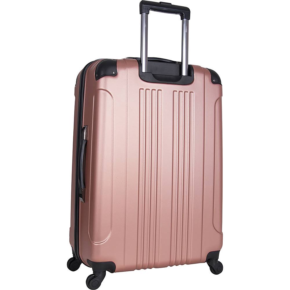 28-inch Lightweight Hardside 4-Wheel Spinner Checked Suitcase R3994