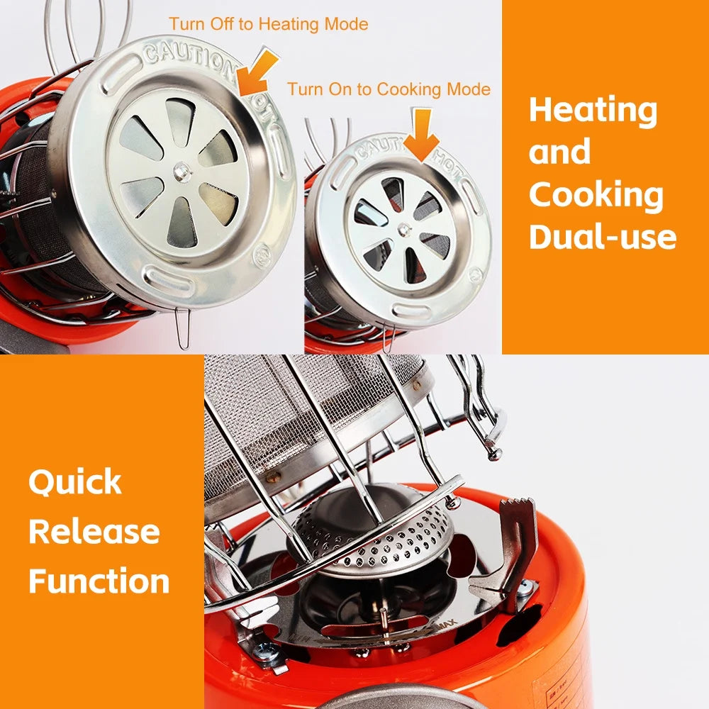 Portable 2000W Gas Heater Camping Stove Y15936