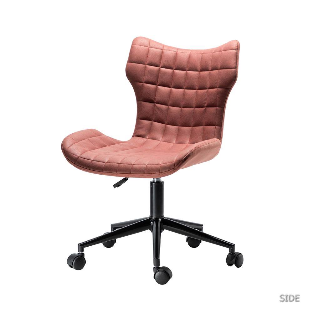 Red Swivel Task Chair with Tufted Back C358