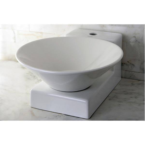 White China Vessel Bathroom Sink C44813