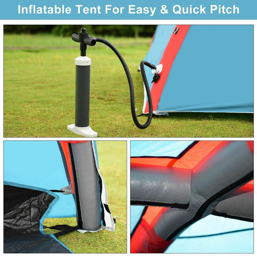 3 Person Inflatable Tent with Bag Pump U890847