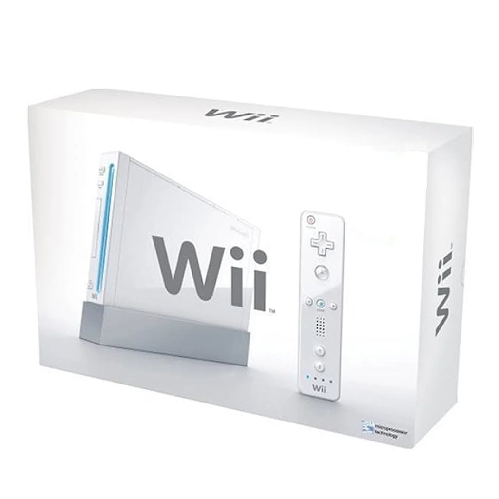 Wii Console White with Wii Remote Controller, Wireless Gamepad, Silicone Case White & Black HDMI Cable Z414948