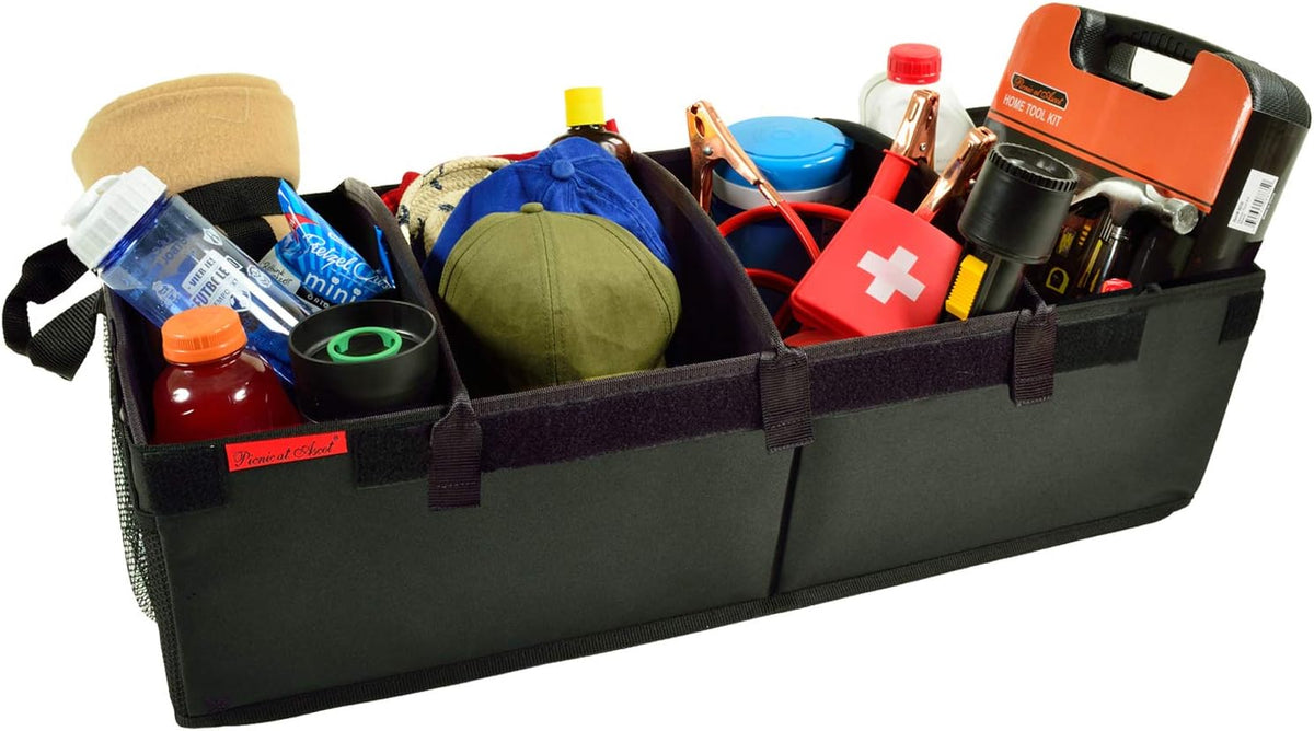 Heavy Duty Rigid Base Trunk Organizer with 28 Can Capacity Leak Proof Cooler G144633