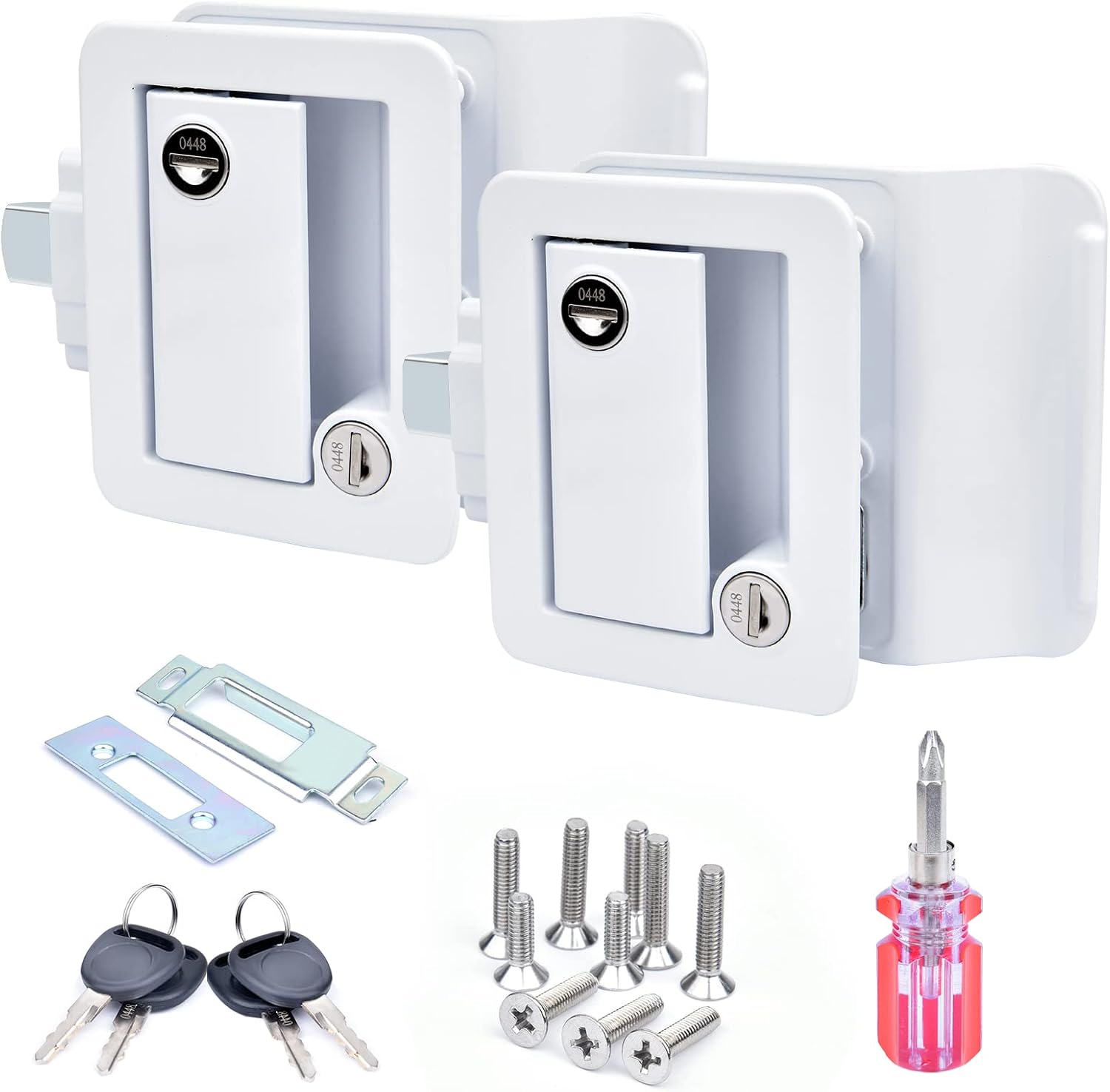 2-Pack RV Door Locks with Paddle Deadbolt U516289