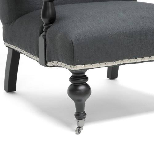 Gray Linen Arm Chair S209810