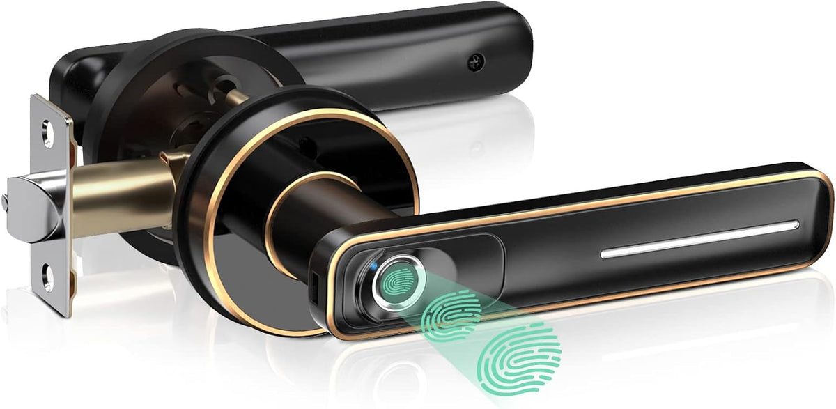 Fingerprint Door Lock, Biometric Door Knob, Pack of 2 F357