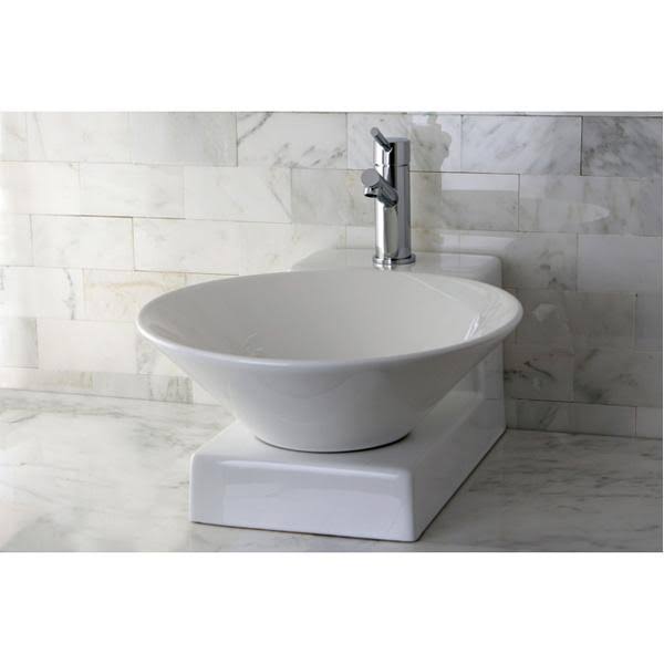 White China Vessel Bathroom Sink C44813