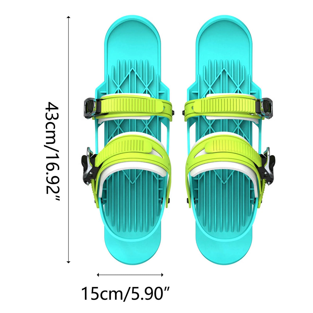 Mini Short Ski Skates Attach to Skis Boots W390