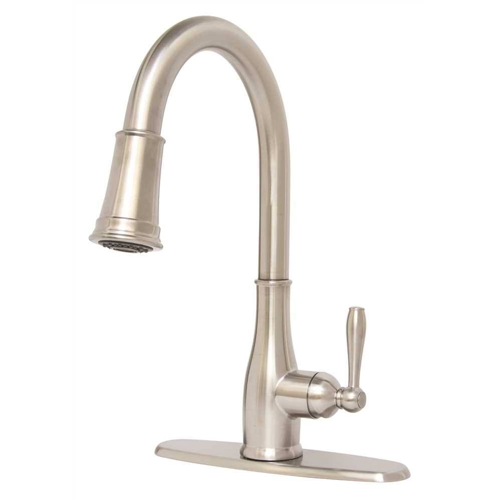 Brushed Nickel Pull-Down Kitchen Faucet B4174