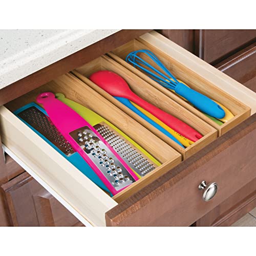 Natural Wood 2 Pack Stackable Drawer Organizer P61965