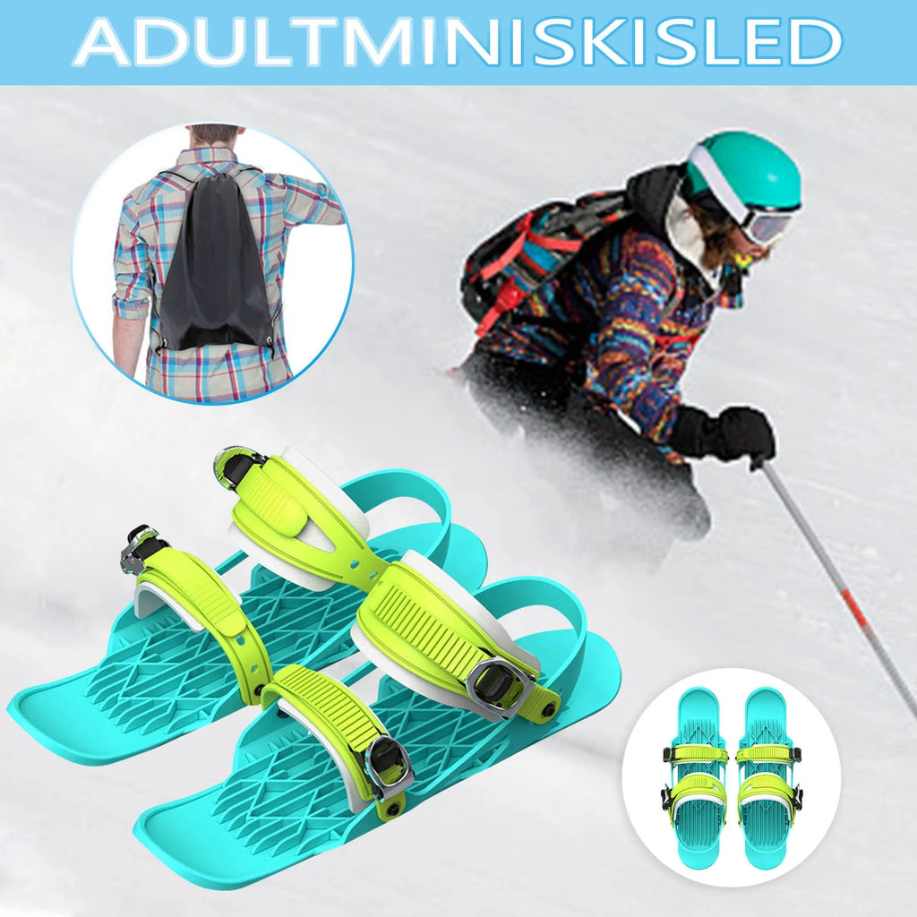 Mini Short Ski Skates Attach to Skis Boots W390