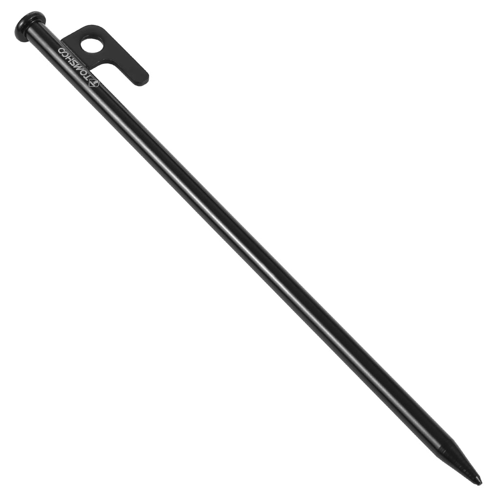 Heavy-Duty Steel Tent Pegs, 8 Inch/12 Inch, 6PCS E326