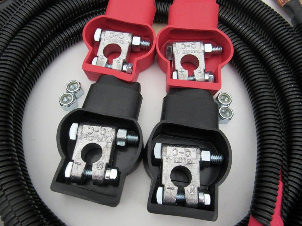 Custom Battery Cable Kit for Dodge 5.9L Single Battery 1989-1993 2/0 J661