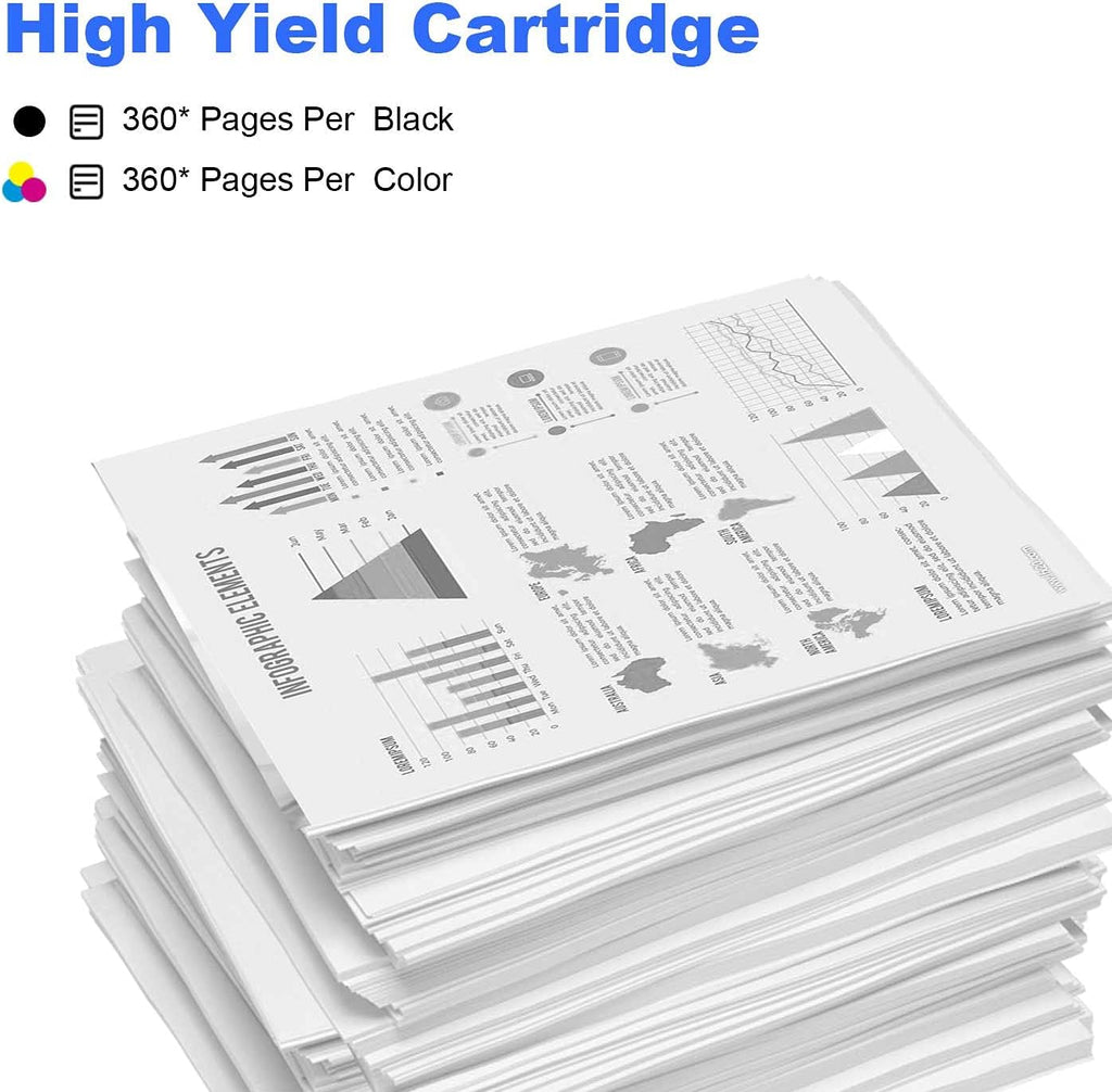 Remanufactured 65 XL Black Ink Cartridge 3 Pack H584276