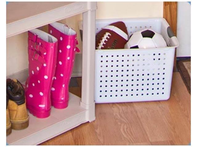 Plastic Storage Basket Bin Bundle Set O68835