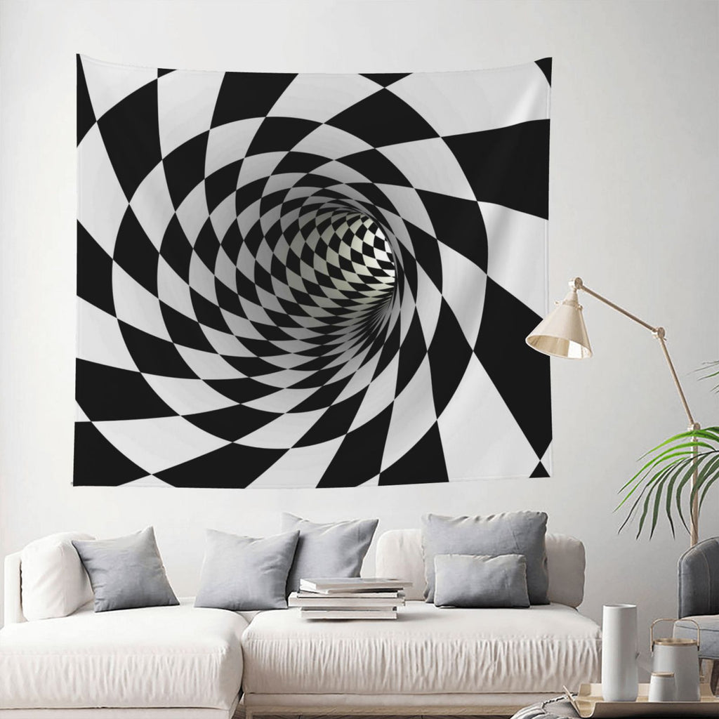 3D Vortex Illusion Tapestry Wall Hanging 60x51in I69607