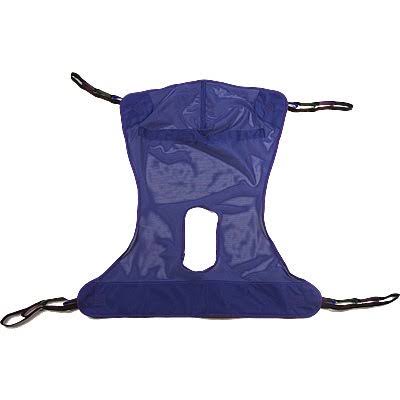 Full Body Mesh Patient Lift Sling with Commode Opening K344