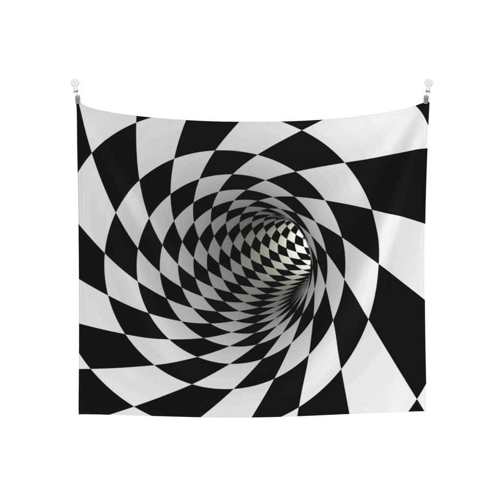 3D Vortex Illusion Tapestry Wall Hanging 60x51in I69607