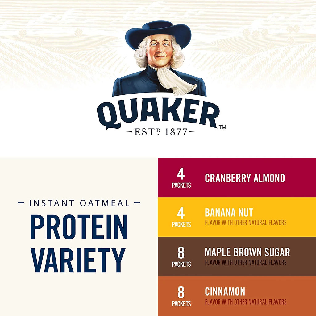 Protein Variety Pack Instant Oatmeal, 24 Packets K961