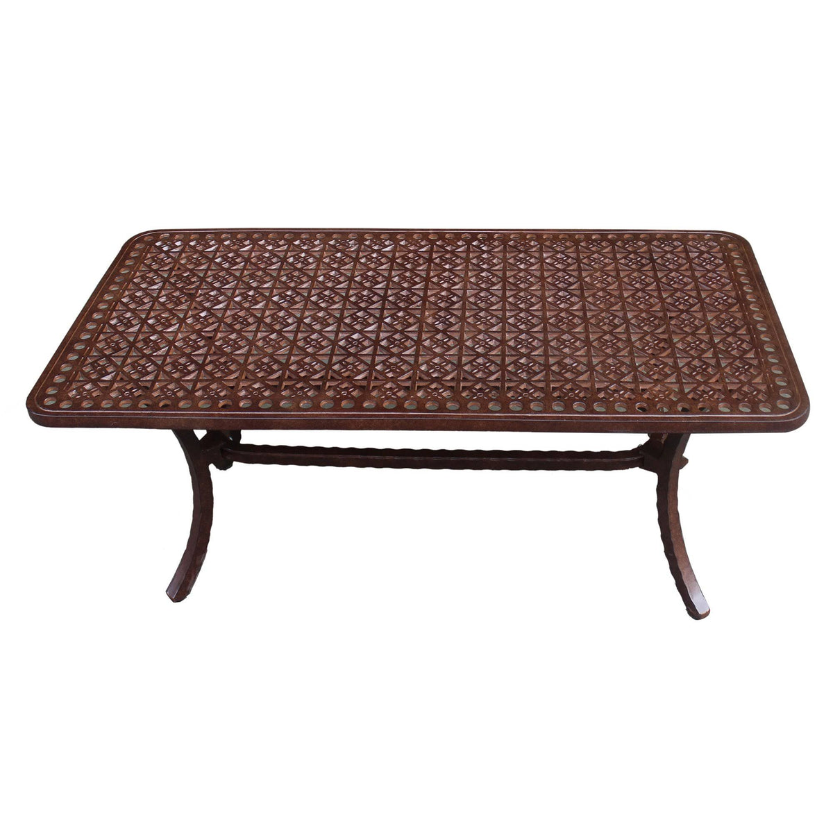 Gray Cast Aluminum Coffee Table D55491