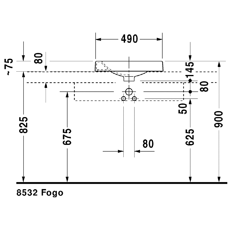 White Above-Counter Basin E527